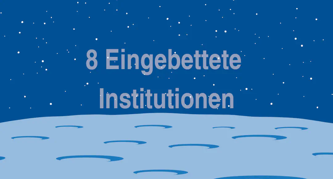 8. Prinzip Eingebettete Institutionen