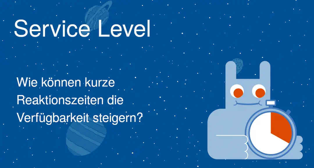 Planeten im Weltall als Comiczeichnung. Im Vordergrund das Maskottchen.