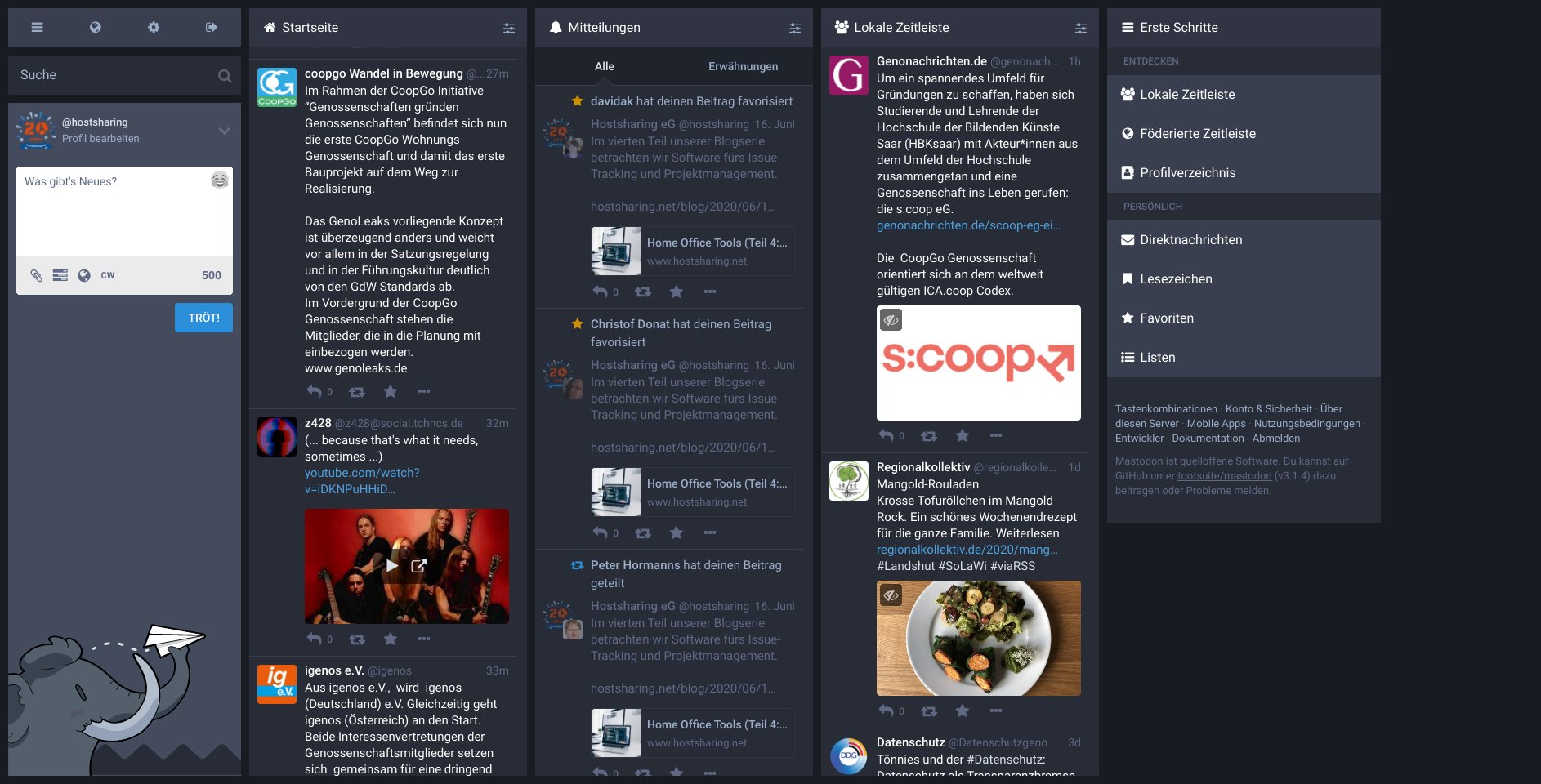 Mastodon Timeline