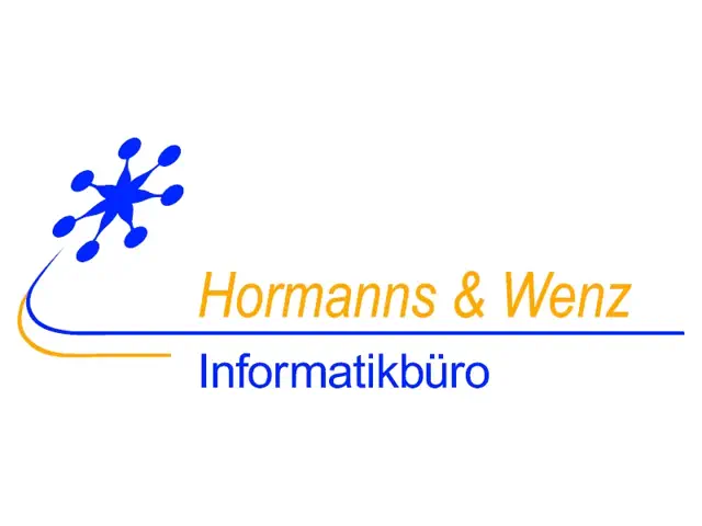 Stern und schwungvolle Linie Hormanns & Wenz Informatikbüro